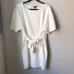 EUC express white dress size L